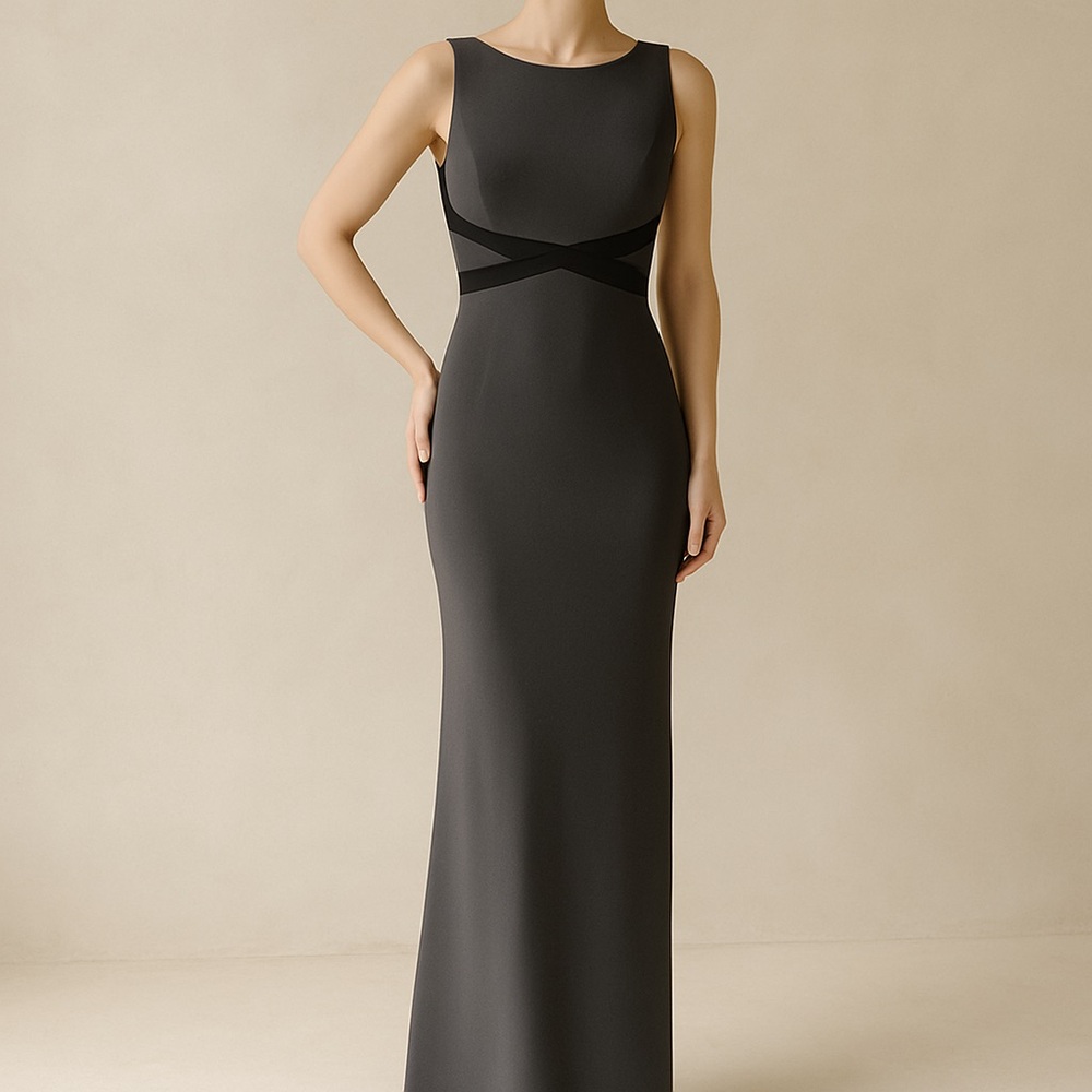 Adrianna Papell Elegant Long Evening/Prom Purple Grey Dress Size 4